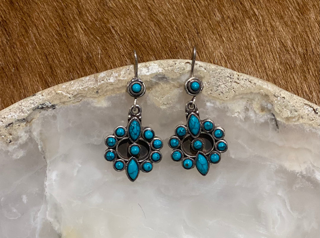 Turquoise Flower earring