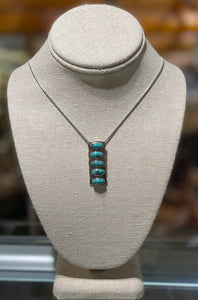 Turquoise Oval Drop Pendant