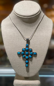 Medium Turquoise Cross Pendant