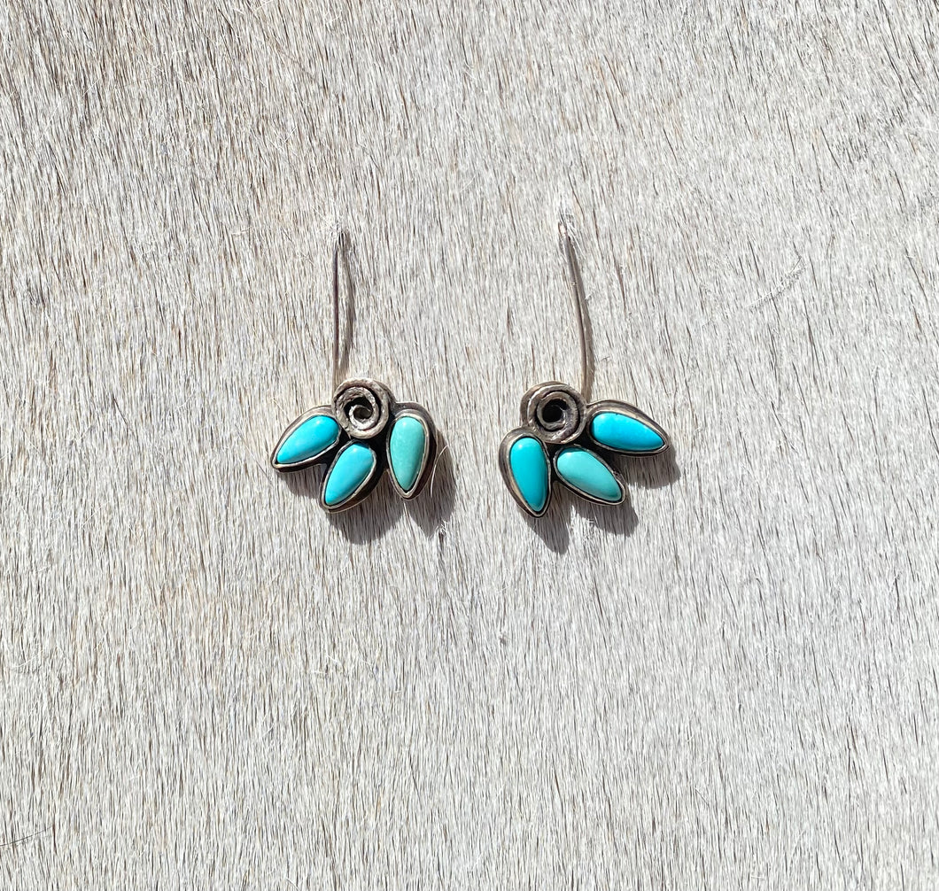 Turquoise Leaf Earrings