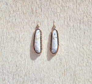 White Buffalo Earring