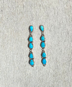 Five Drop Turquoise Earring