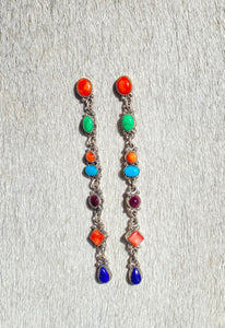 Long Multi Stone Drop