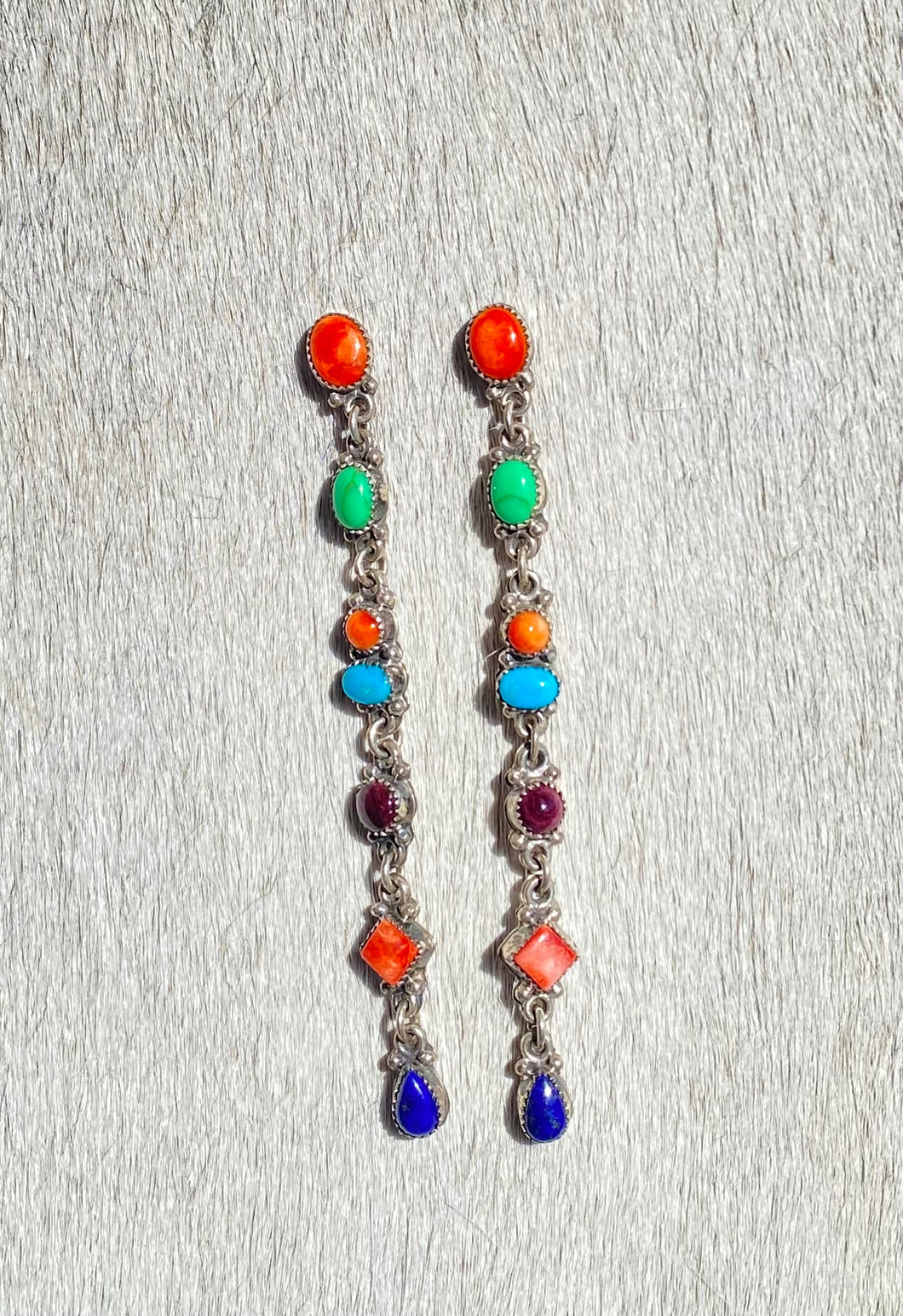 Long Multi Stone Drop