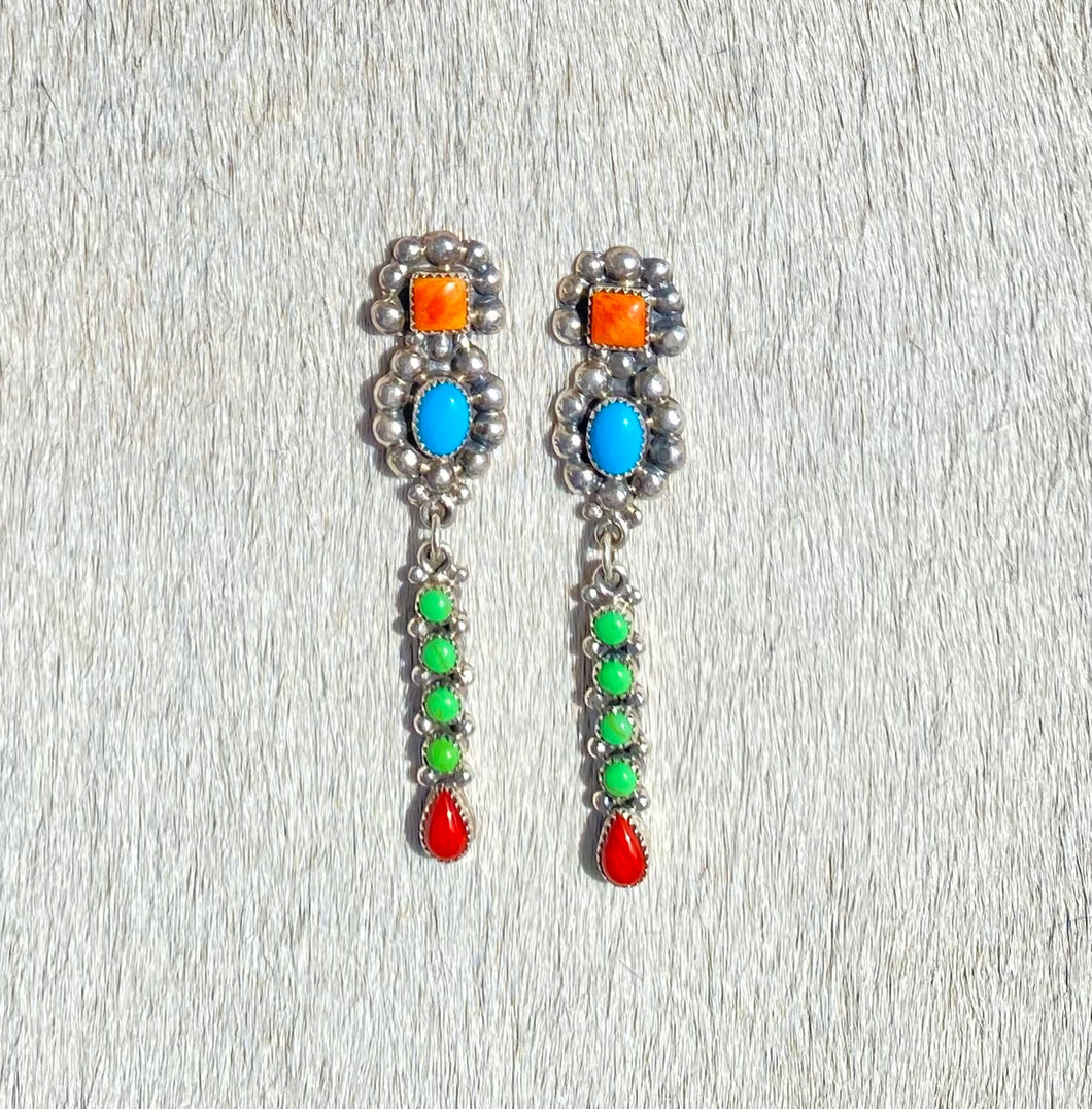 Multi Stone Dot Drop