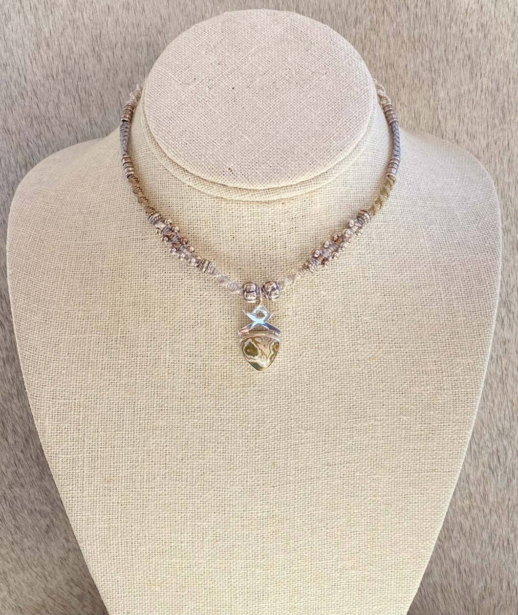 Macramé Joy Necklace Brown Jasper