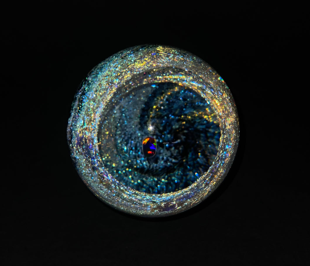 Vortex Marble Storm with Opal