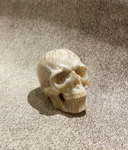 Load image into Gallery viewer, Carved Vintage Bowling Ball Skull
