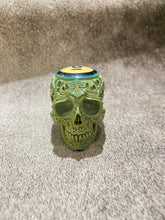 Load image into Gallery viewer, Carved Flower Pool Ball Skull #6
