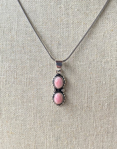 Shell Double Stone Pendant