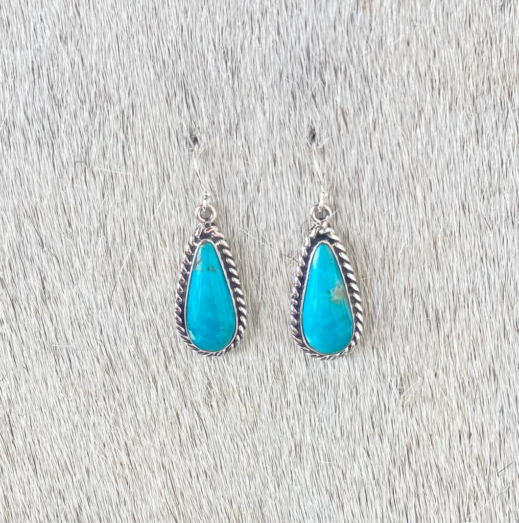 Turquoise Oval Drops