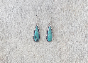 Turquoise Long Oval Drops