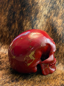 Red Recon Stone Skull