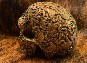 Bronze Floral Skull sm #44/48