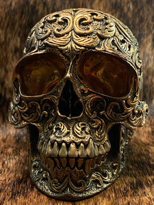 Bronze Floral Skull sm #44/48