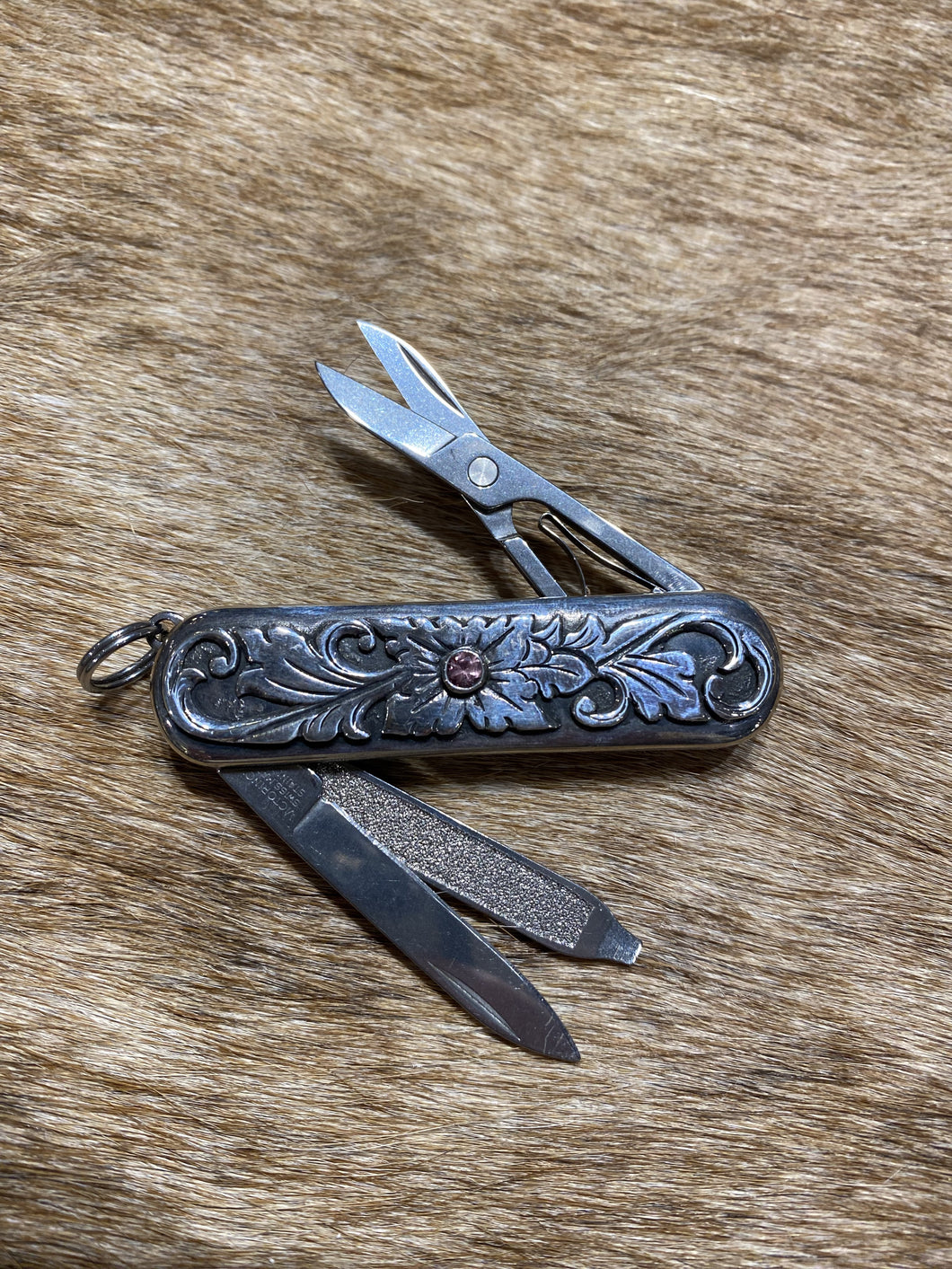Silver /Sapphire Swiss Knife