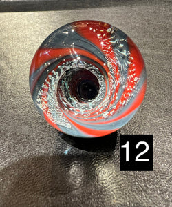 1.5" Glass Blown Vortex Marble