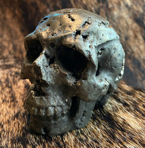 Pyrite Large Skull