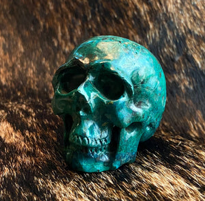 Chrysocolla / Peru Skull