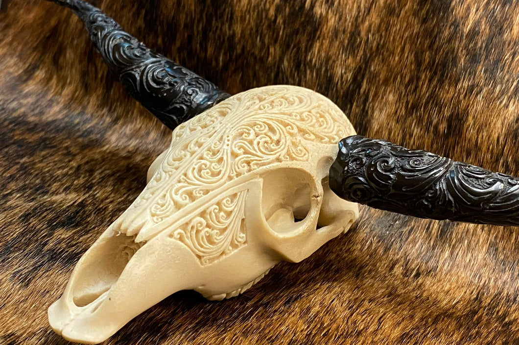 Carved Cow head