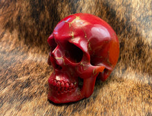 Load image into Gallery viewer, Red Recon Stone Skull
